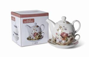 Dzbanek 400 ml Zestaw Filiżanka Ze Spodkiem 250ml Imbryk Do Herbaty LIVELLO