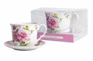 LIVELLO FILIŻANKA JUMBO DO KAWY HERBATY ZESTAW ZE SPODKIEM 400 ML / 15,5 CM