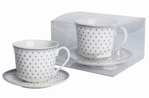 LIVELLO FILIŻANKA JUMBO DO KAWY HERBATY ZESTAW ZE SPODKIEM 400 ML / 15,5 CM