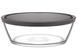 LAV VEGA Pojemnik Na Żywność Salaterka Szklana Z Pokrywą Zamykana 2370 ml