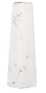 LIVELLO Wazon Na Kwiaty Ceramiczny Dekoracyjny Nowoczesny 30 cm BIAŁY