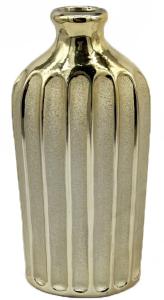 LIVELLO Wazon Na Kwiaty Ceramiczny Dekoracyjny Nowoczesny 31 cm ZŁOTY