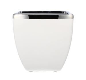 LIVELLO Wazon Na Kwiaty Ceramiczny Dekoracyjny Nowoczesny 14,5 cm BIAŁY