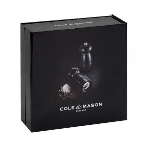 Zestaw młynków do soli i pieprzu Windsor 12 cm czarne - Cole&Mason