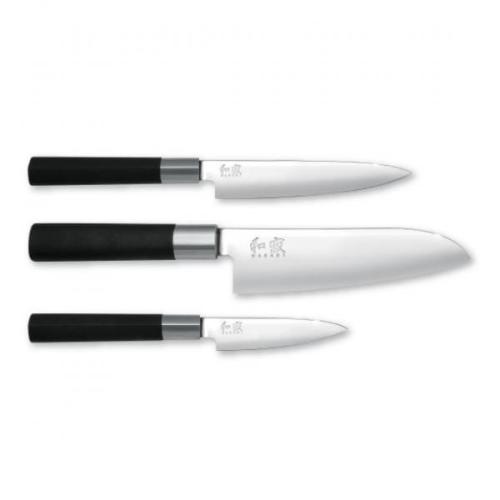 Zestaw 3 noży WASABI BLACK - KAI