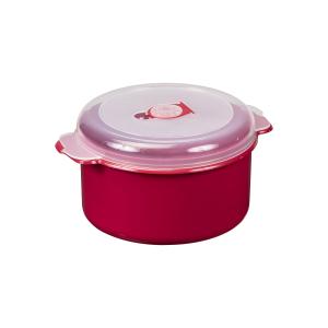 Pojemnik do mikrofalówki 1,5 L Micro Czerwony Plast Team