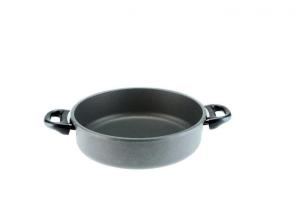 Patelnia rondel tytanowy 26cm/8cm, indukcja - SKK