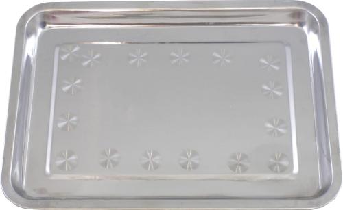 Taca gastronomiczna prostokątna ze stali nierdzewnej 60 cm
