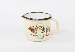 Kubek emaliowany kremowy wypukły 10 cm Apetita Elo Pol