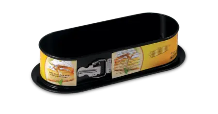 SNB Tortownica prostokątna wąska CZARNA