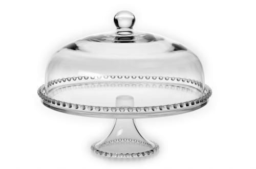 JASŁO Patera z kulkami z kloszem 32 cm