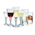 KROSNO PRESTIGE KRISTA deco Komplet kieliszków i szklanek (36 el.)