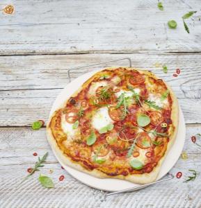 Kamień do pizzy ø33 cm + podajnik - Jamie Oliver