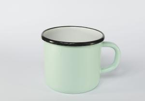 ELO POL Kubek emaliowany miętowy 9 cm