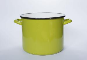 Garnek emaliowany wysoki zielony 14 cm Elo Pol