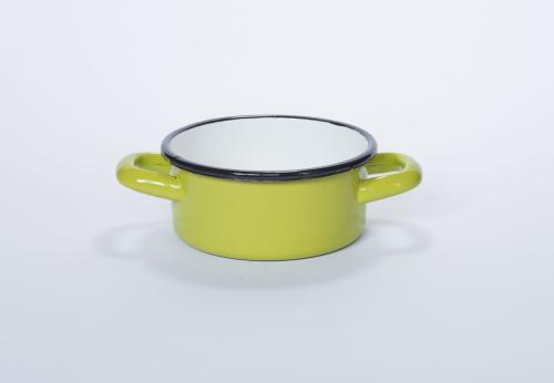 ELO POL Rondel emaliowany zielony z uchami 20 cm