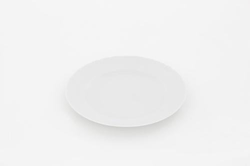 Talerz płytki 25 cm Rococo Biały Ćmielów